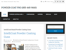 Tablet Screenshot of powdercoatpro.com